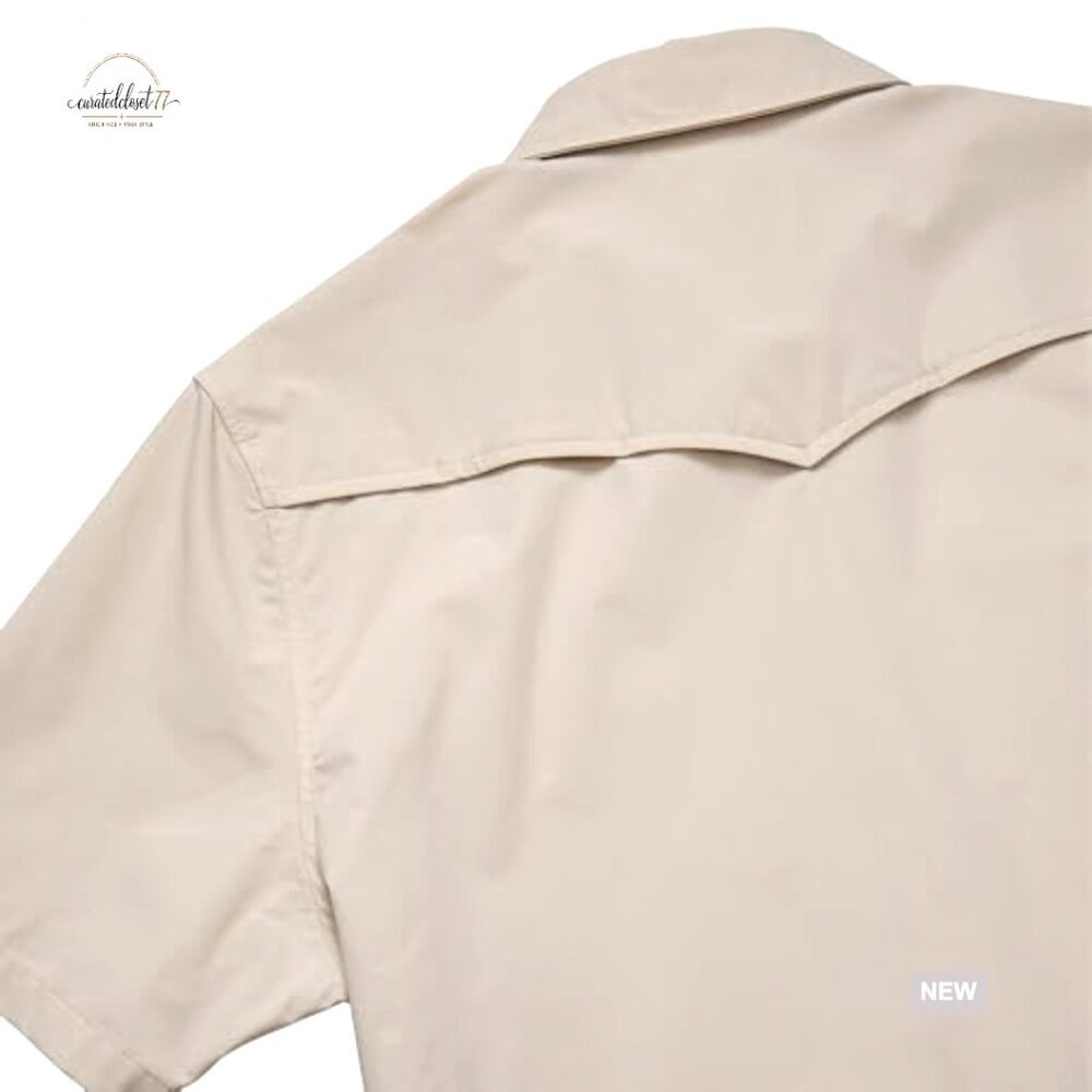 Lightweight Performance Button-Down Shirt with Sun Protection & Stretch - Picture 3 of 4
